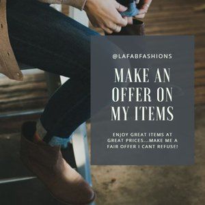 Make Me an Offer! I'm Happy to Talk Price